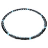 Hula hop masujący z magnesami 98cm czarno-niebieski HHP006 HMS