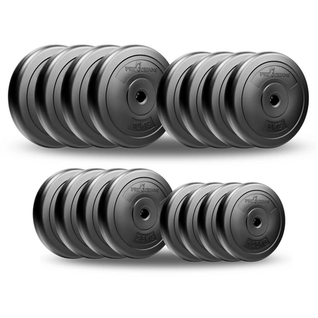 Zestaw do ćwiczeń siłowych 124kg. Siłownia domowa z ławką treningową TB1054, stojakami, sztangą / gryfem prostym 180 cm, lekko łamanym 120 cm, obciążeniem 75kg i hantlami