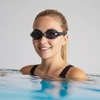 Okulary do pływania nurkowania snorkelingu pływackie czarne dla dzieci i młodzieży