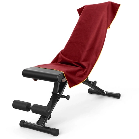 Ręcznik szybkoschnący z mikrofibry 180x100cm bordowo-pomarańczowy