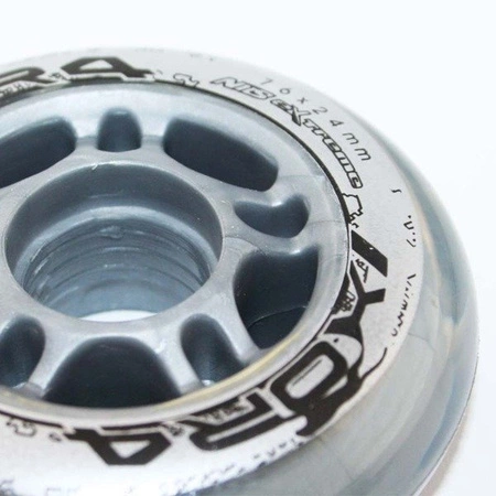 Kółka PRZEŹROCZYSTE 4 SZT. PU CLEAR 76X24 82A 