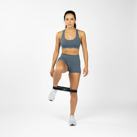 Guma mini band materiałowa oporowa M szara Pretorians