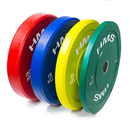 Talerz Olimpijski BUMPER 15kg HMS TOB-15