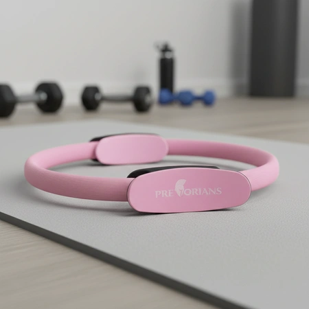 Obręcz do pilatesu jogi kółko do ćwiczeń ring Pretorians różowe