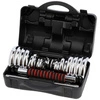 Zestaw sztanga w walizce chromowana 2x15kg HMS