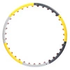 Hula hop masujący z magnesami 85cm HHP005 grey-yellow hms