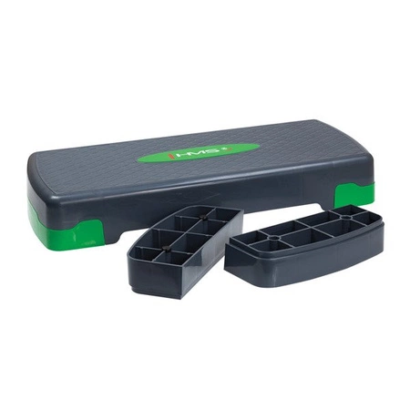 Step do aerobiku 2 stopniowy regulowany szaro-zielony HMS AS003