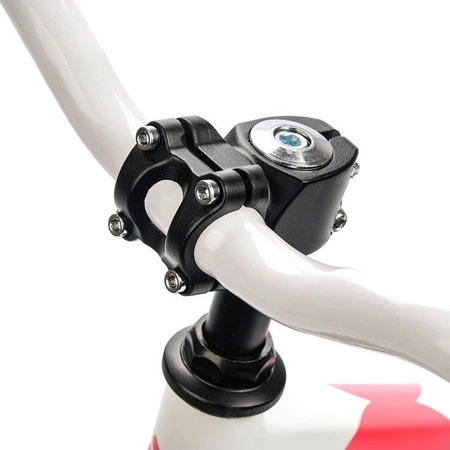 Rowerek biegowy dziecięcy biało-różowy 22533 Meteor