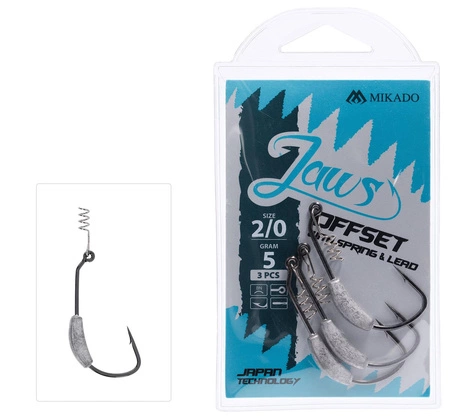 HACZYK - JAWS OFFSET Z WKRĘTEM I OBCIĄŻENIEM 7g nr 3/0 - op.3szt.