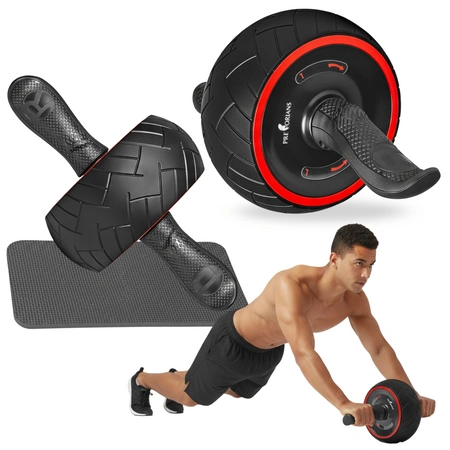 Wałek szeroki z funkcją zwrotną do ćwiczeń mięśni brzucha + mata Pretorians