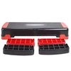 Step do aerobiku 3 stopniowy regulowany czarno-czerwony HMS AS005