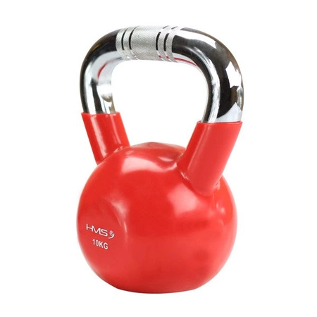 KETTLEBELL 10 KG ŻELIWNY KTC10 HMS CHROM RADEŁKOWANY