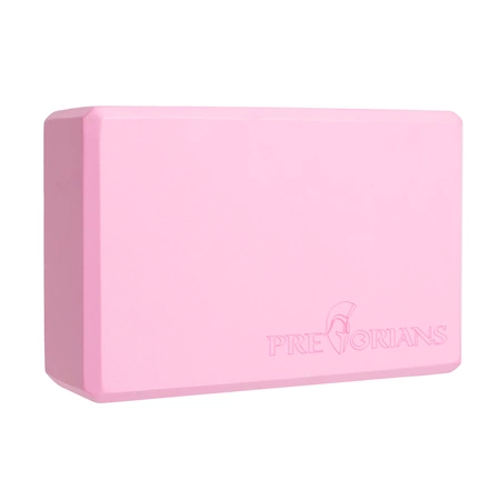 Kostka do jogi klocek blok do ćwiczeń rozciągania Pretorians różowa