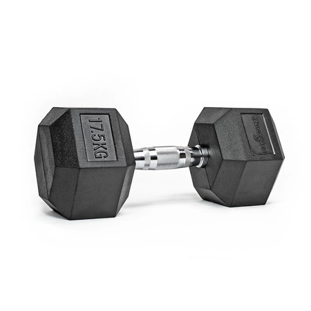 Hantla Hex 17,5kg ciężarek ogumowany