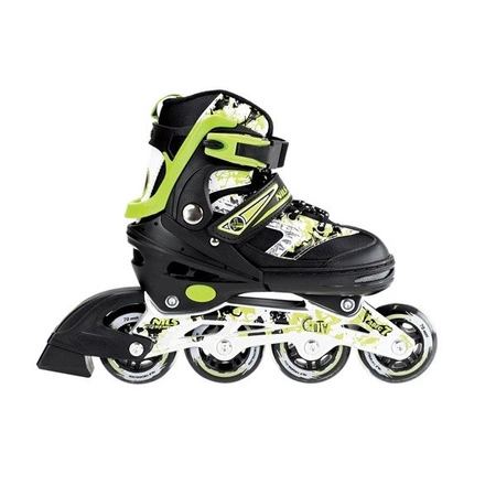 ROLKI NJ3012 A ŁYŻWOROLKI NILS EXTREME ZIELONE S M L
