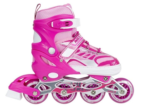 Rolki NJ1828A różowe łyżworolki Nils Extreme L