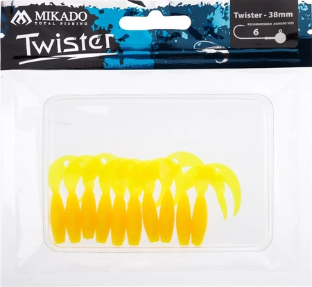PRZYNĘTA - TWISTER 38mm/ YELLOW - op.10szt.