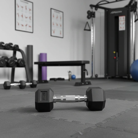 Hantla Hex 2,5kg ciężarek ogumowany