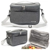 Torba termiczna plażowa piknikowa na jedzenie napoje TTM-02 szara