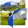 Duży parasol plażowy i ogrodowy 3w1 - składany parawan