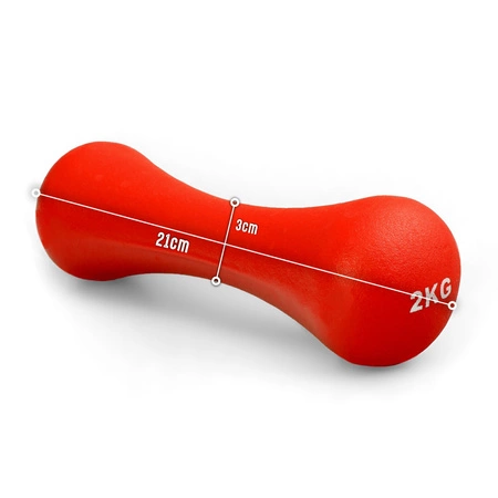 Ciężarek żeliwny pokryty neoprenem 2kg DB6007 Pretorians