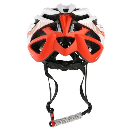 Kask rowerowy biało-pomarańczowy rozmiar L Nils Extreme MTW24