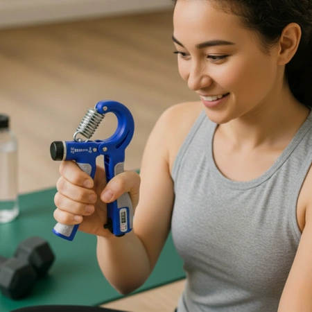 Ściskacz regulowany 5-60 kg do rąk z licznikiem SR3