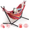 Stelaż hamak zestaw ogrodowy stalowy stojak z hamakiem