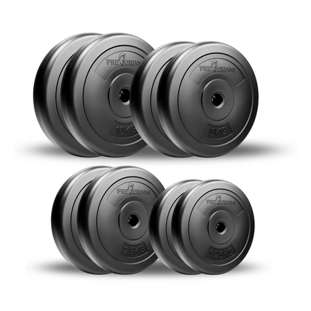 Zestaw do ćwiczeń 45kg - z gryfem łamanym 120 cm, nakładem obciążeń i hantlami