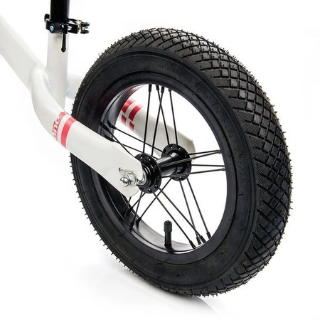 Rowerek biegowy dziecięcy biało-różowy 22533 Meteor