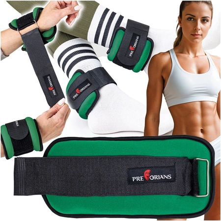 Obciążniki ciężarki na nogi kostki ręce nadgarstki 2x1kg Pretorians