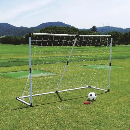 BRAMKA  Z SIATKĄ PLASTIKOWY STELAŻ + PANEL DO STRZELANIA  BRT184ST