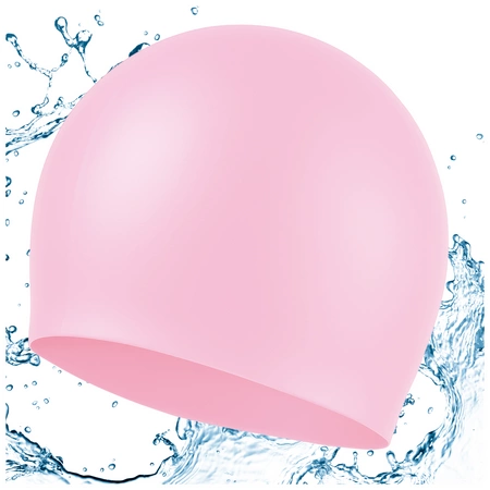 Czepek silikonowy na basen pływacki kąpielowy CP8 różowy