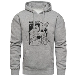 BLUZA - SICARIO - Z KAPTUREM rozm. S - SZARA - op.1szt.