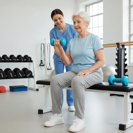 Hantelek żeliwny 1,5 kg ciężarek winylowy Pretorians