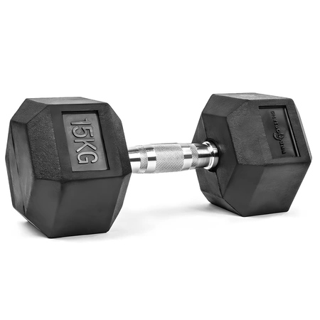 Hantla Hex 15kg ciężarek ogumowany