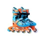 Rolki Cougar MZS867 29-32 Abec 7 kółka kauczukowe PU LED niebiesko-pomarańczowe