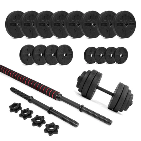 Sztanga 2w1 hantle - zestaw 30kg Pretorians