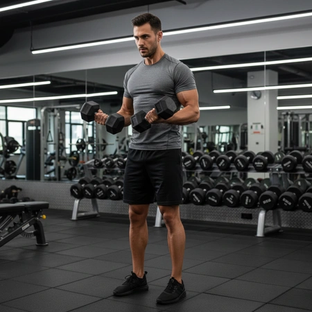 Hantla Hex 12,5kg ciężarek ogumowany