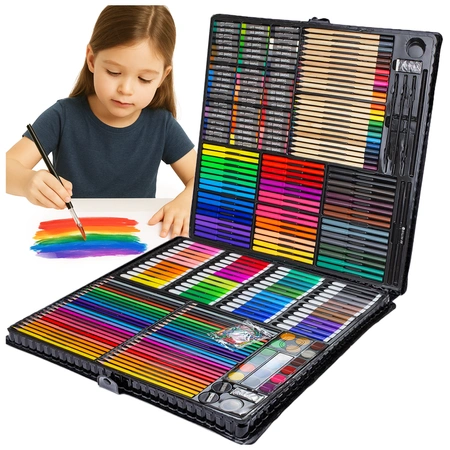 Zestaw plastyczny do malowania rysowania w walizce dla dzieci na prezent