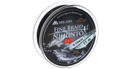 PLECIONKA - NIHONTO FINE BRAID - 0.25mm/20.9kg/15m - CZARNA - op.1szp.