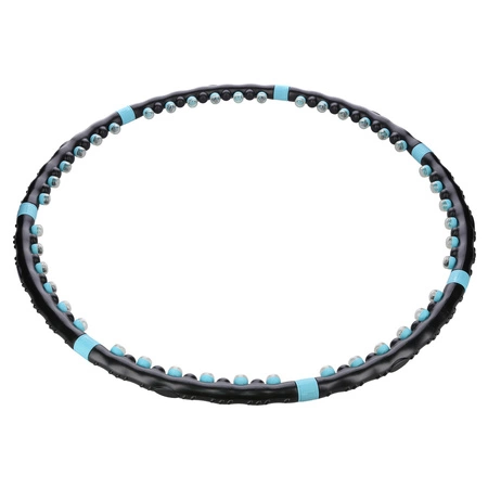 Hula hop masujący z magnesami 98cm czarno-niebieski HHP006 HMS