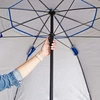Duży parasol plażowy i ogrodowy 3w1 - składany parawan