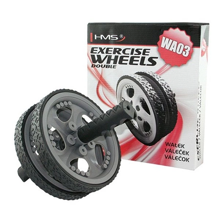 Kółko wałek podwójny do ćwiczeń fitness WA03 HMS