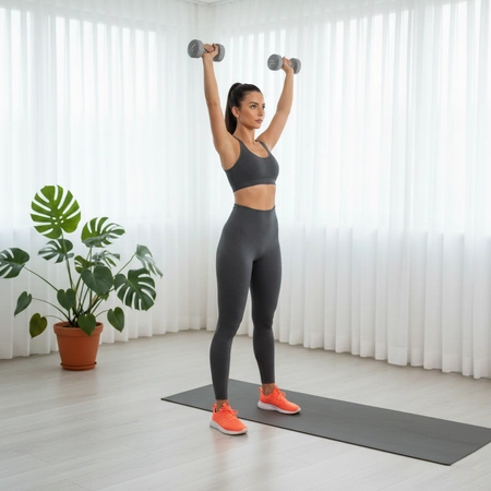 Hantle żeliwne 2 × 5 kg – zestaw hantli do treningu siłowego