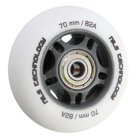 Zestaw pu 70x24 82a białe matowe (4 szt.)+ łożyska abec-9 (8 szt.) nils extreme