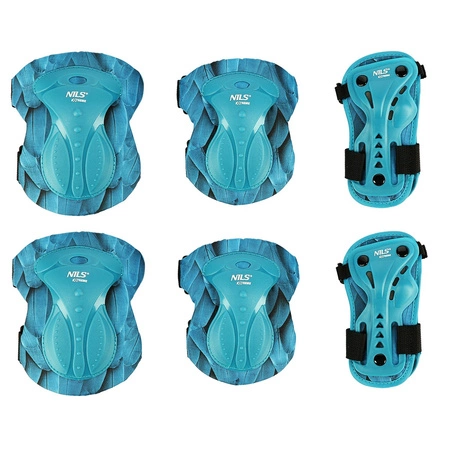 Ochraniacze do jazdy na rolkach hulajnodze desce zielone H727 Nils Extreme rozmiar M