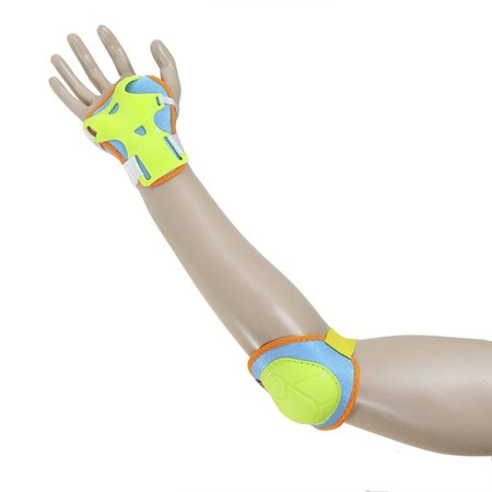 Zestaw ochraniaczy zielono-pomarańczowy H106 Nils Extreme rozmiar S