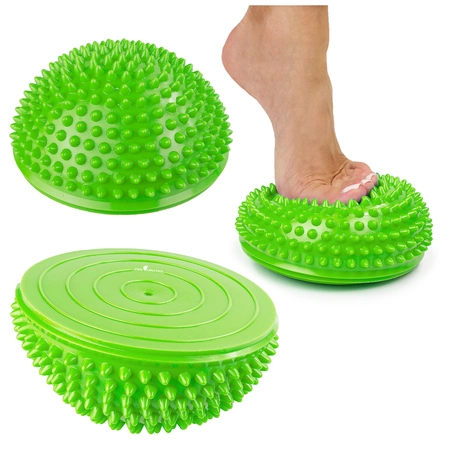Półkula sensoryczna półjeżyk do rehabilitacji masażu zielona