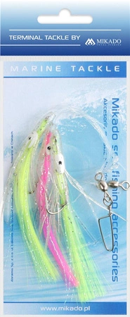 ZESTAW MORSKI - OCTOPUS RIG HAIR 7.5cm - hak: 2/0 - op.1kpl.